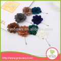 New arrival wholesale fashion custom fabric rose flower lapel pin/lapel flower/mens lapel pin
